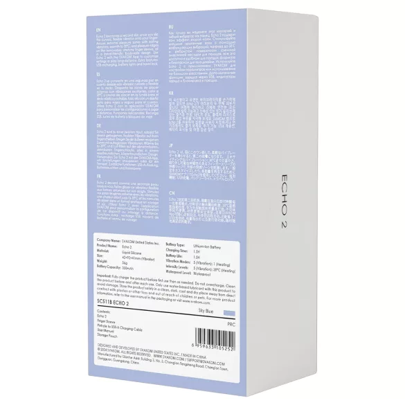 Svakom Echo 2 - Smart Finger Vibrator (Blue)