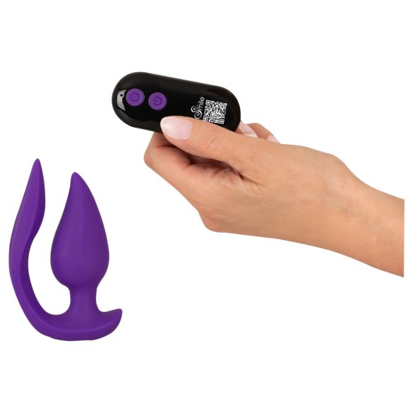 Smile - 2in1 Anal Vibrator and Clitoral Stimulator (Purple)