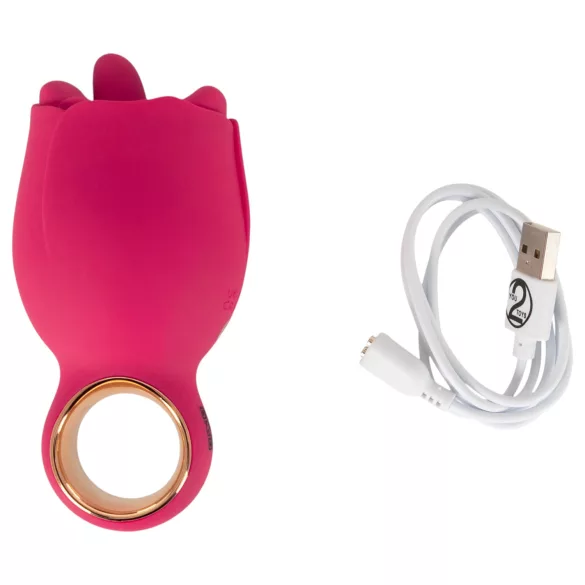 You2Toys Oral Fun - tongue clitoral vibrator (pink)