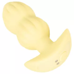 Cuties Mini - Ribbed Vibrating Anal Plug (Yellow)