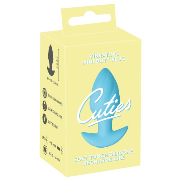 Cuties Mini - Vibrating Anal Plug (Blue)