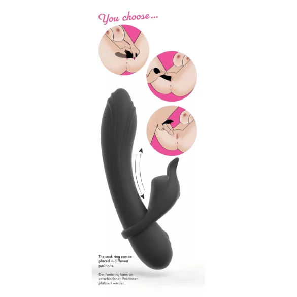 Couple Choice - Grey Penis Ring & G-Spot Vibrator