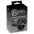 Rebel - vibrating testicle and perineum stimulator penis ring (black)