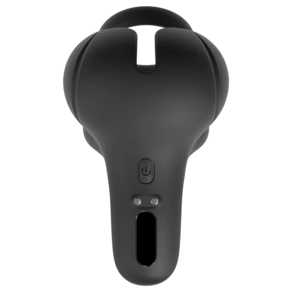 Rebel - vibrating testicle and perineum stimulator penis ring (black)