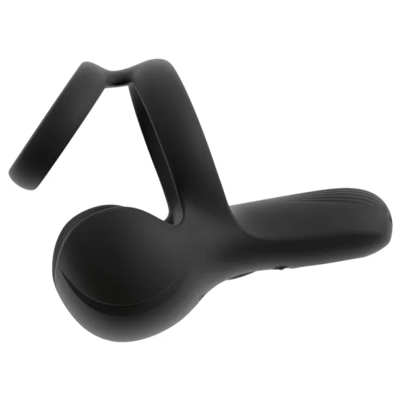Rebel - vibrating testicle and perineum stimulator penis ring (black)