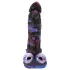 Beasty Cocks Firefly Fantasies - warming thrusting fantasy vibrator (blue) - 23 cm