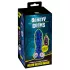Beasty Cocks Firefly Fantasies - warming thrusting fantasy vibrator (blue) - 23 cm