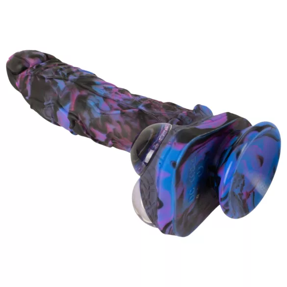 Beasty Cocks Firefly Fantasies - warming thrusting fantasy vibrator (blue) - 23 cm