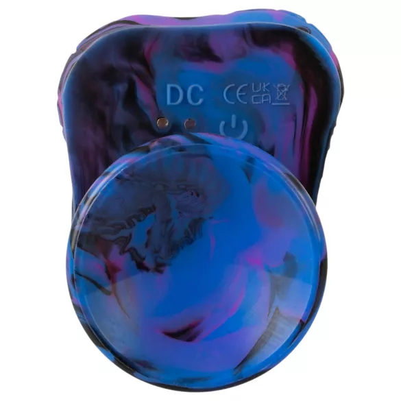 Beasty Cocks Firefly Fantasies - warming thrusting fantasy vibrator (blue) - 23 cm