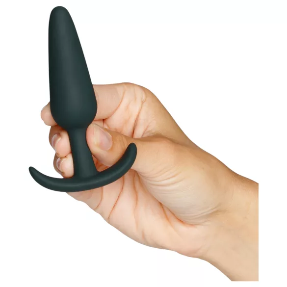 Amaysin - silicone anal plug set (black and green) - set of 3