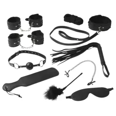 Baseks - soft bondage set for beginners (black) - 10 pcs