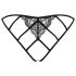 Obsessive Miamor - Black Lace Open-Back Panties - L/XL