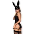Obsessive OB7008 Sexy Bunny - Black Bunny Girl Costume - L/XL