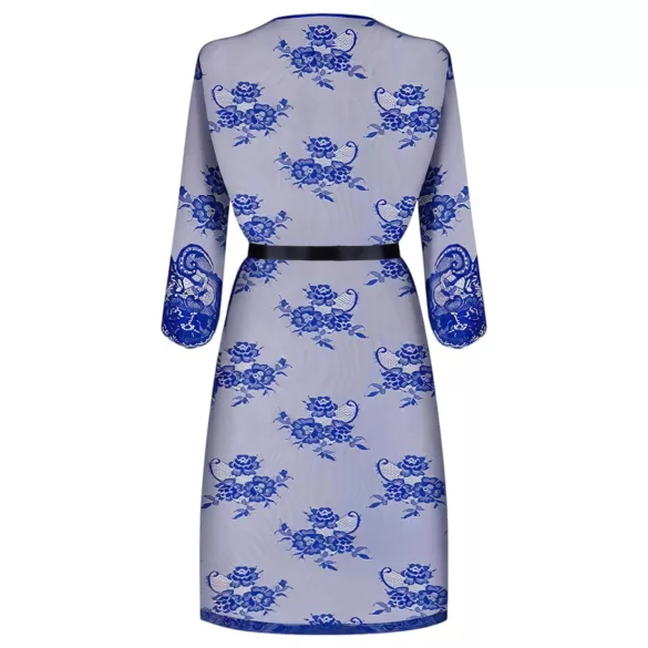 Obsessive Cobaltess - Lace Robe (Blue)