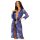Obsessive Cobaltess - Lace Robe (Blue) - L/XL