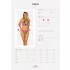 Obsessive Xenita - Sheer Patterned Bra Set (Gray) - L/XL