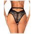 Obsessive Olvidia - Black Floral Lace Trim Panties