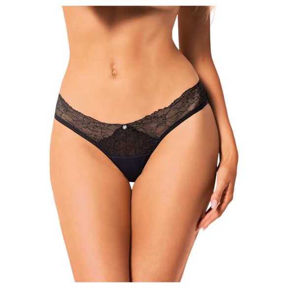 Obsessive Bella Rou - Floral Lace Panty (Black)