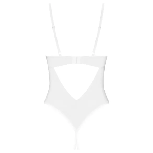 Obsessive Alissium - open crotch bodysuit (white) - M/L