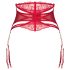 Obsessive Matildea - Lacy Chain Garter Belt (Red)