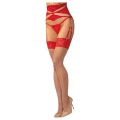 Obsessive Matildea - Lace Thigh-Highs (Red)