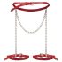 Obsessive Inferro - Red Chain Harness with Leather Effect