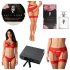 Obsessive Aloisa - Lingerie Gift Set - 6 Pieces (Red)