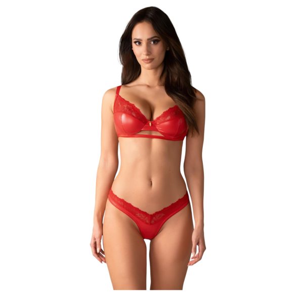Obsessive Aloisa - Lingerie Gift Set - 6 Pieces (Red) - L/XL