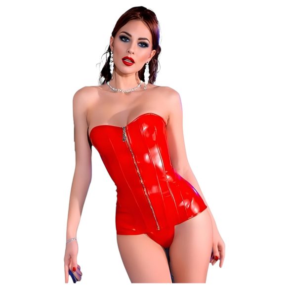 Chilirose CR 4491 - Zipper Corset (Red) - L/XL