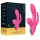 Erospace Sweet Play - G-spot vibrator with anal probe and suction (pink)