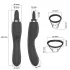 Erospace Sweet Play - 2‑in‑1 clitoral vibrator with licking tongue and suction (black)