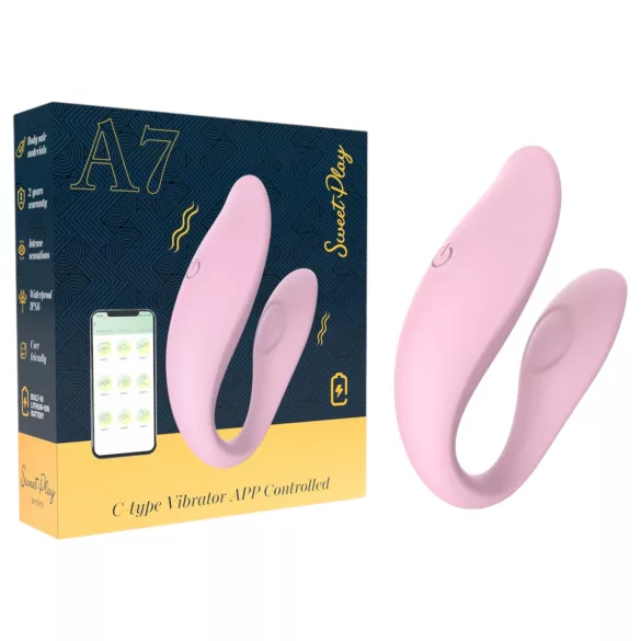 Sweet Play - App-controlled couples’ vibrator (pink)