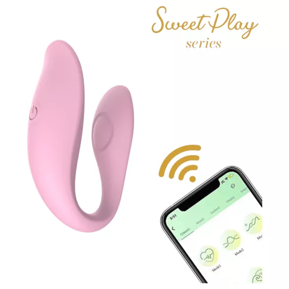 Sweet Play - App-controlled couples’ vibrator (pink)