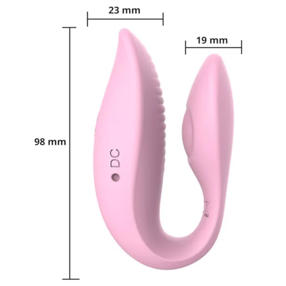 Sweet Play - App-controlled couples’ vibrator (pink)