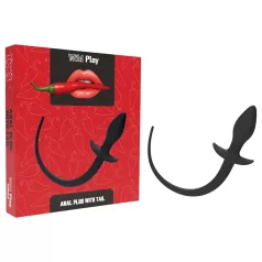   Erospace Wild Play - anal plug with tail for role play (black)