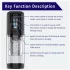 Erospace Men's Play - rotating, sucking, vibrating male masturbator (black)