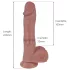Natural Play - thrusting-rotating vibrator (natural)