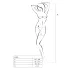 Passion BS006 - Black Open-Front Stocking Bodysuit (S-L)