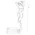 Passion BS010 - Open Net Bodystocking (White) - S-L