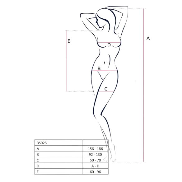 Passion BS025 - Long-Sleeve Mini Dress (White) - Sizes S-L