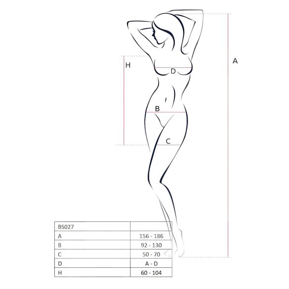 Passion BS027 - fishnet mini dress (red) - S-L