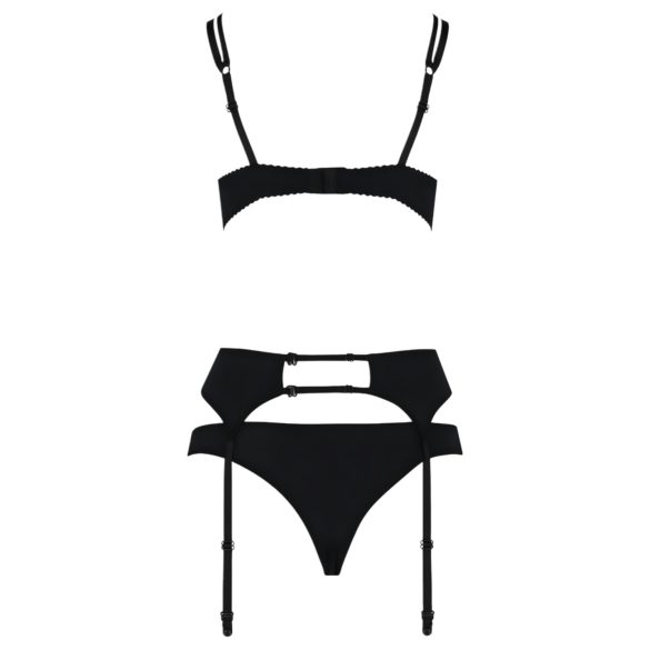 Passion Floris - Black Lingerie Set - L/XL