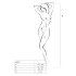 Passion BS047 - Open Mesh Set with Cutouts (White) - S-L