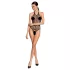 Passion BS087 - Transparent Mesh Bodysuit (Black) - Sizes S-L
