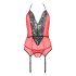 Passion Peonia - Red Top & Thong Set - L/XL