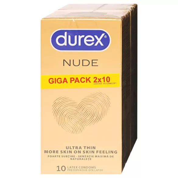 Durex Nude - ultra thin condoms (2 x 10 pcs)