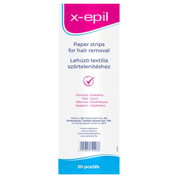X-Epil - Wax Strips with 50 Fabric Strips