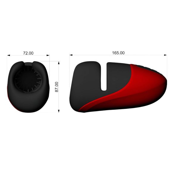 Lena - Vibrating Grip Masturbator (Red)