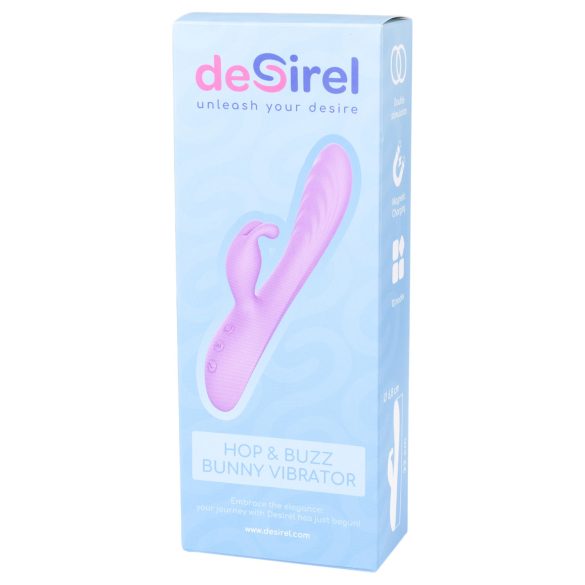 Desirel Hop & Buzz Bunny - Rabbit Ear Clitoral Vibrator (Purple)