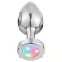 Desirel GlowPlug - Illuminating Anal Plug - Small (Silver)